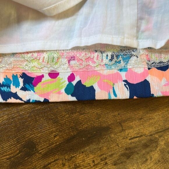 Lilly Pulitzer Cabrey Shift Dress MULTI PINA COLADA CLUB Pink Navy Size 2 27662 - Picture 8 of 11